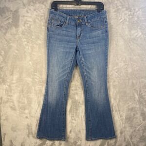 Gap Premium Flare Leg Jeans Womens Size‎ 6/28A Light Wash Denim Blue